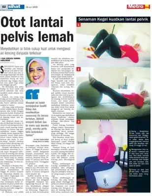 Keratan akhbar berkaitan kesihatan wanita nombor lima