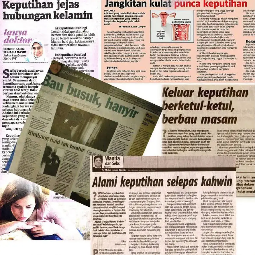 Keratan akhbar berkaitan kesihatan wanita nombor satu