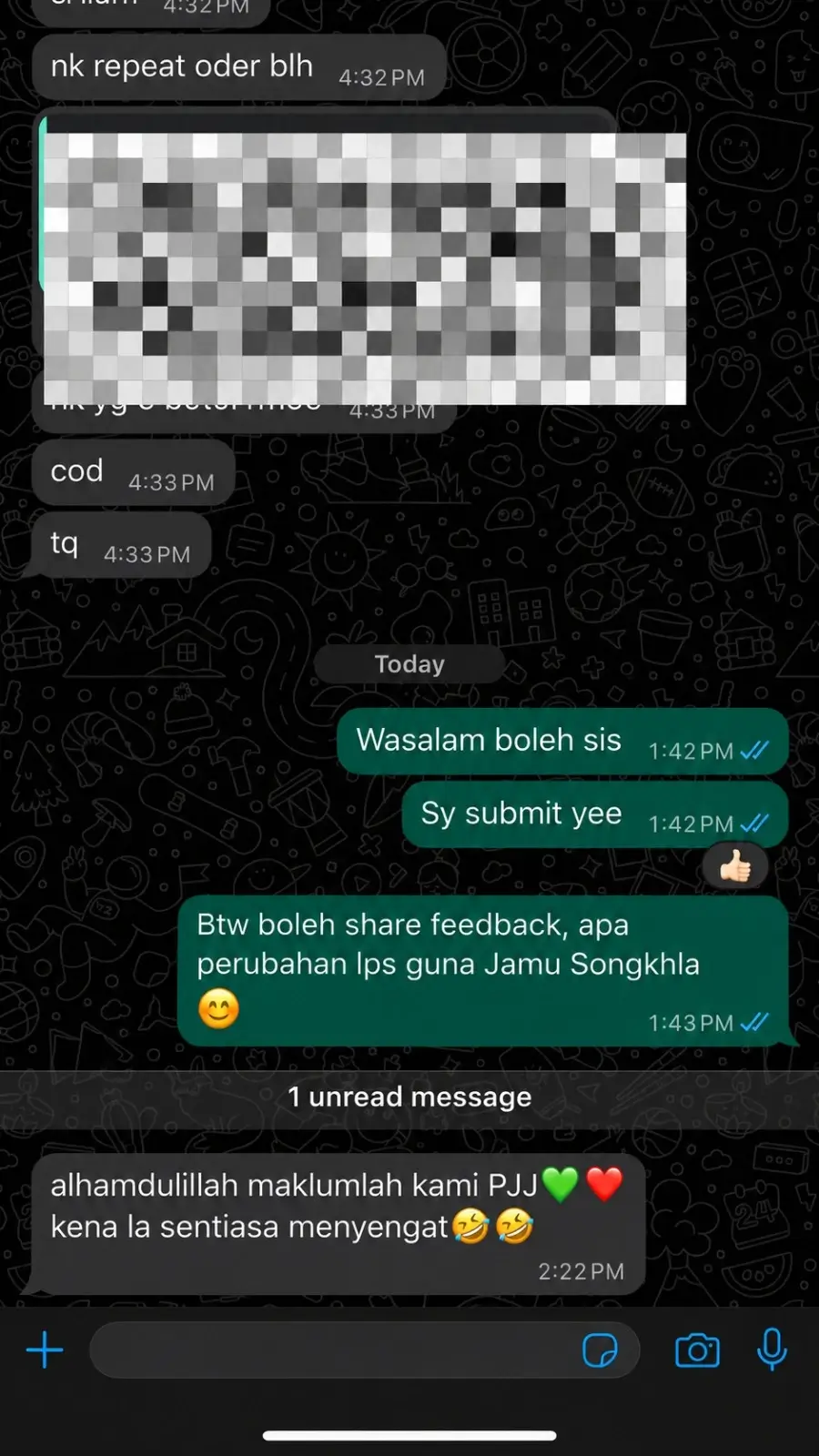 Testimoni pengguna Jamu Songkhla